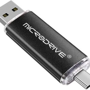 4 GB Dual USB Type C & OTG Flash Drive - 4GB - Real Capacity Memory Stick Pen Drive for Phone Laptop & Computer