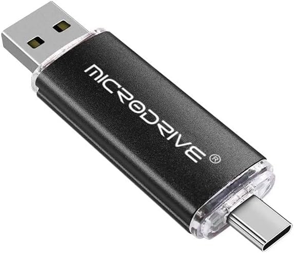 4 GB Dual USB Type C & OTG Flash Drive - 4GB - Real Capacity Memory Stick Pen Drive for Phone Laptop & Computer