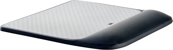 3M Precise Mouse Pad with Gel Wrist Rest, Soothing 3M Gel Technology and Satin Smooth Cover for All Day Comfort, Optical Mouse Performance and Battery Saving Design (MW85B), Extended, Black