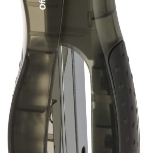 Officemate Full Strip Plastic Transparent Stand-Up Stapler, 20 Sheet Capacity, Black (97701)