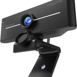 Creative Live! Cam Sync 4K UHD USB Webcam with Backlight Compensation, Up to 40 FPS, 95° Wide-Angle Lens, Privacy Lens, Built-in Mics, Plug & Play for PC and Mac…