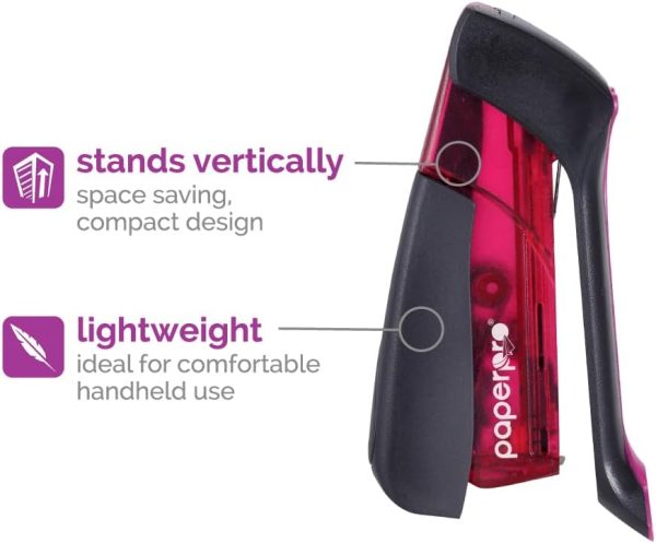 Paper Pro Compact Classic No Effort, One Finger, 80% Easier Staplers - Great for Carpal Tunnel and Arthritis, Assorted (3054) - Image 4