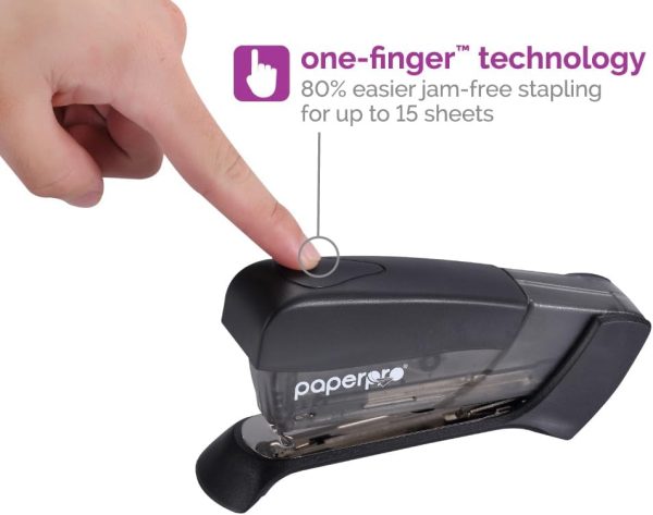 Paper Pro Compact Classic No Effort, One Finger, 80% Easier Staplers - Great for Carpal Tunnel and Arthritis, Assorted (3054) - Image 5