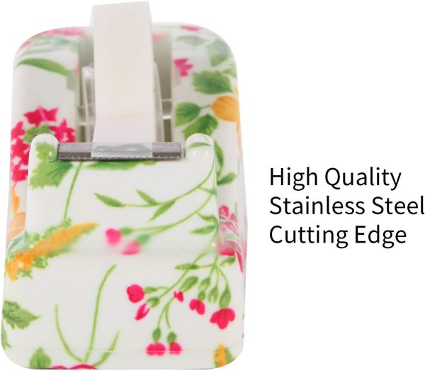 VIBRANZ-LAB Home Office Desk Supplies Home Office Supplies Fun Desk Accessories College Essentials College School Supplies Cool Items Compact Desk Set of Cute Tape Dispenser, Staplers Office Stapler - Image 8
