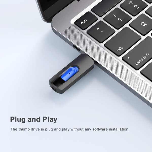 JUANWE USB Flash Drive 256GB High Speed 3.0 Memory Stick Flash Drive Retractable Slide 256GB Jump Drive Zip Drive USB for Computers PC Laptop with Lanyard Hole - Image 2