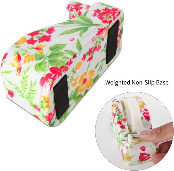 VIBRANZ-LAB Home Office Desk Supplies Home Office Supplies Fun Desk Accessories College Essentials College School Supplies Cool Items Compact Desk Set of Cute Tape Dispenser, Staplers Office Stapler - Image 5