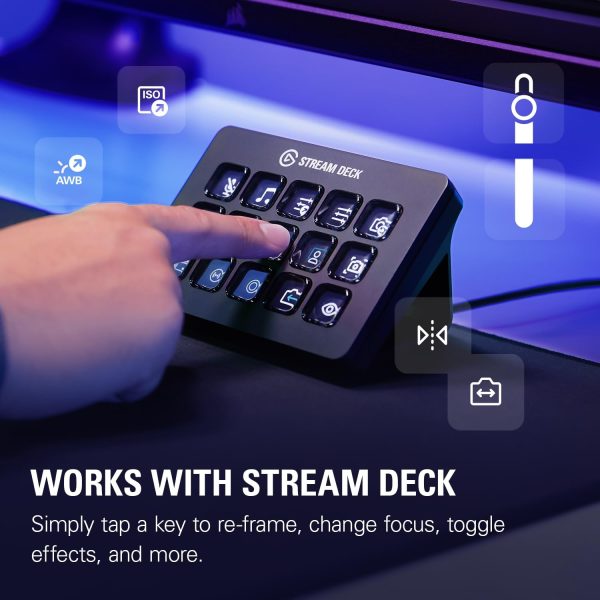 Elgato Facecam Pro, True 4K60 Ultra HD Webcam for Live Streaming, Gaming, Video Calls, Advanced Light Correction, DSLR Style Control, Wide Angle, Works with OBS, Teams,Zoom, PC/Mac, Black - Image 6