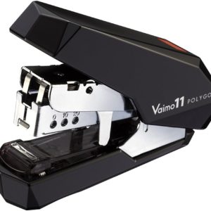 Max HD-11SFLK/K Stapler Bimo 11 Polygo, 40 Sheets, 50 Pieces, Black